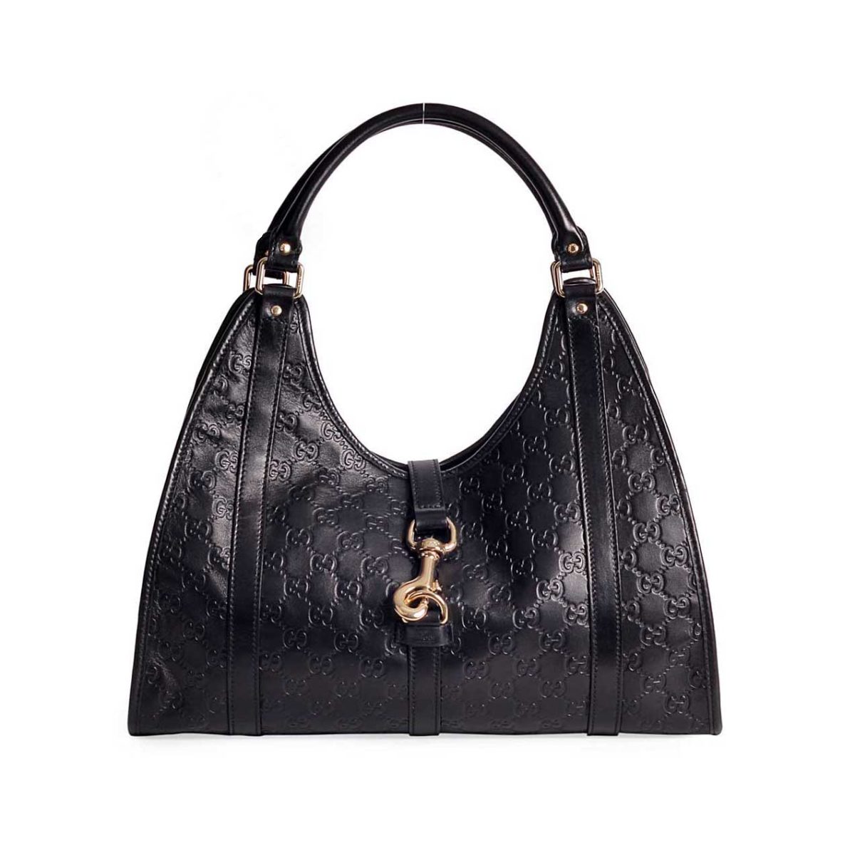 GUCCI Guccissima Black Leather Medium Joy Shoulder Bag - NEW | Luxity