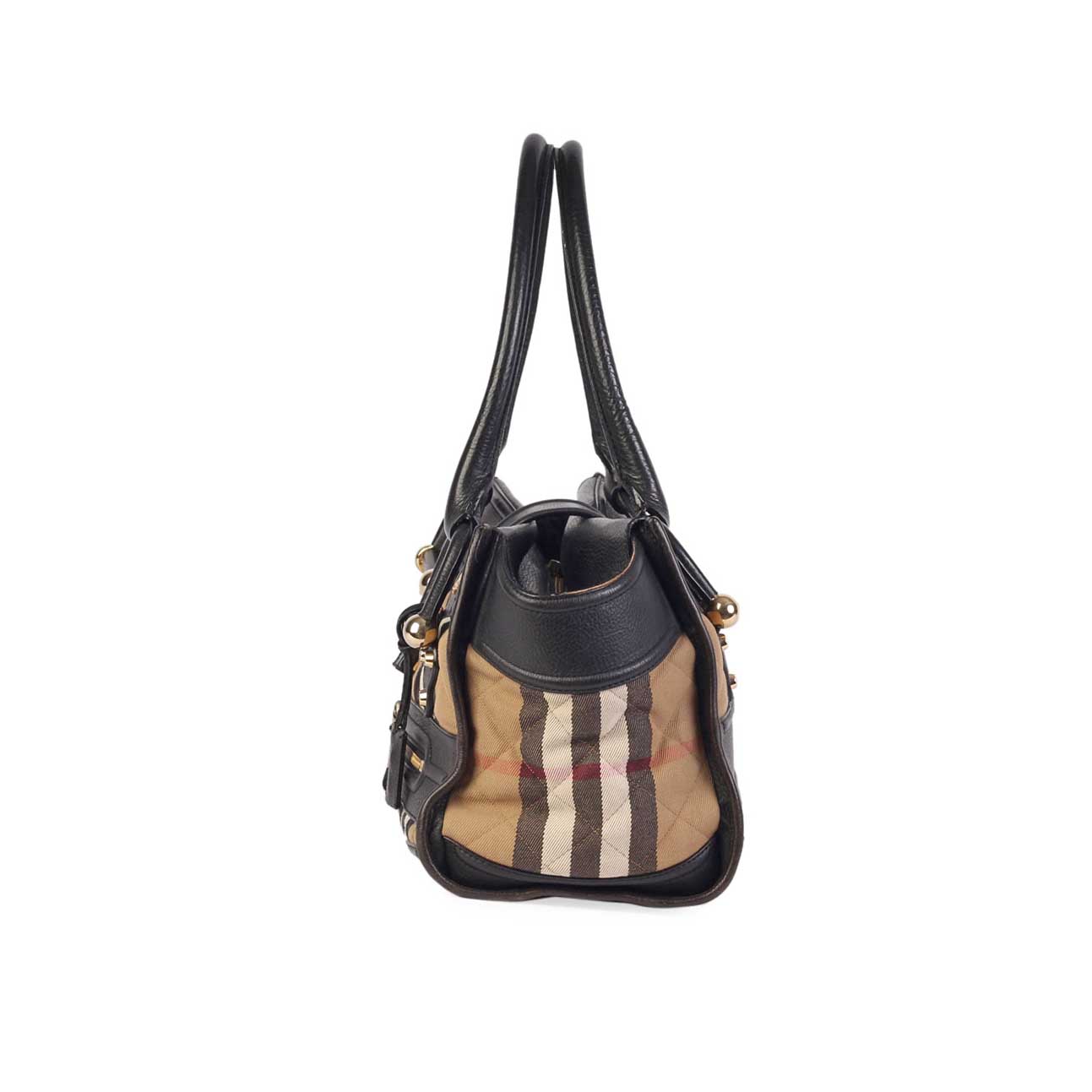 BURBERRY Nova Check Quilted Canvas Manor Bag Large - Luxity