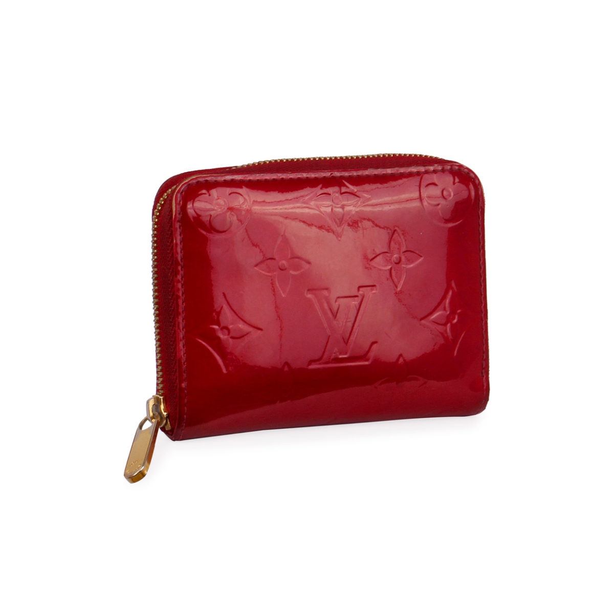 LOUIS VUITTON Vernis Zippy Coin Wallet Red | Luxity